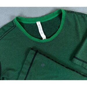 Lululemon Shirt Mens Large Green 5 Year Basic T Minimalist Lounge Performance